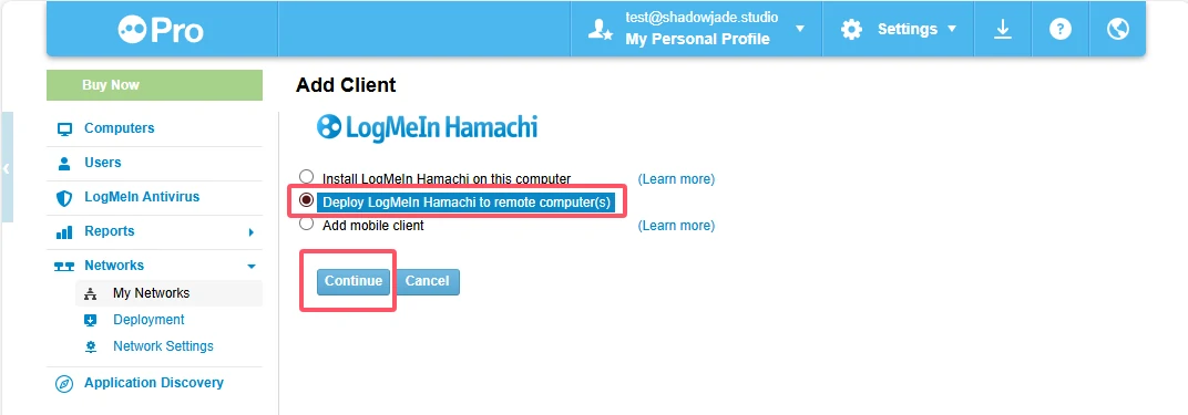 Hamachi 创建